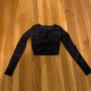 lululemon wunder train cropped long sleeve